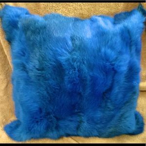 Cookie Monster Blue Fur Decorative Pillow